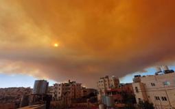 حرائق كبيرة في جبال القدس