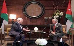 الرئيس عباس يصل عمان ويجتمع مع العاهل الأردني
