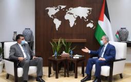 لقاء رئيس الوزراء الفلسطيني مع وزير الزراعة الأردني