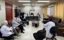 اجتماع وزيرة الصحة مي الكيلة في مستشفى رفيديا