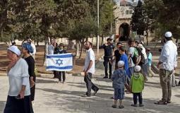 رفع العلم الاسرائيلي في باحات المسجد الأقصى
