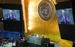 الرئيس الأمريكي جو بايدن أمام الجمعية العامة