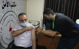 تطعيم موظفي شركة كهرباء غزة