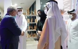 رئيس جهاز المخابرات العامة الفلسطينية ماجد فرج يستقبل حاكم دبي في جناح فلسطين بإكسبو دبي