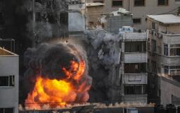 قصف اسرائيلي على  قطاع غزة