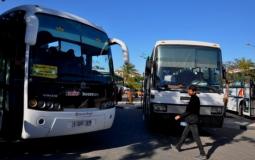 حافلات نقل الموظفين في غزة