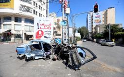 حادث سير. في غزة - ارشيف
