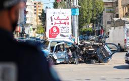 حملة في غزة للحد من السرعة وتفادي حوادث السير