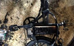 بطارية دراجة كهربائية منفجرة