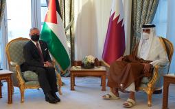 ملك الأردن وأمير قطر