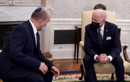 الرئيس الأمريكي جو بايدن برفقة نفتالي بينت رئيس وزراء إسرائيل