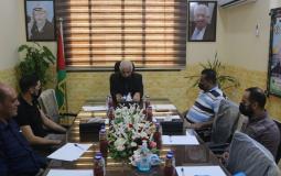 محافظ غزة يستقبل وفد رابطة حب الاهلي المصري يجمعنا في فلسطين