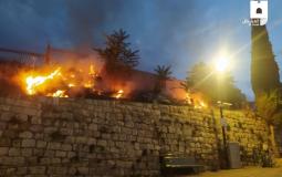 حريق مقبرة الرحمة في القدس