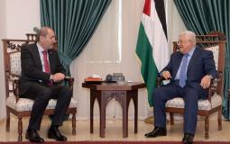 الرئيس الفلسطيني محمود عباس يستقبل وزير خارجية الاردن أيمن الصفدي