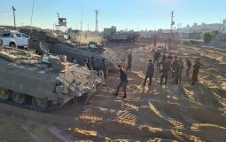 جانب من تدريب قوات جفعاتي على التعامل مع تهديدات قطاع غزة