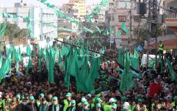 مسيرات لحماس في غزة إحياءً لذكرى انطلاقتها الـ34