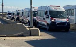 وصول سيارات الإسعاف إلى قطاع غزة