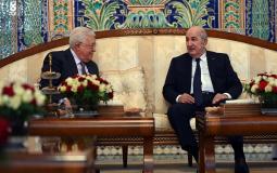 لقاء الرئيس الجزائري تبون بالرئيس الفلسطيني محمود عباس