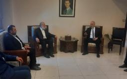 لقاء الشيخ عزام مع نائب وزير الخارجية السوري في دمشق