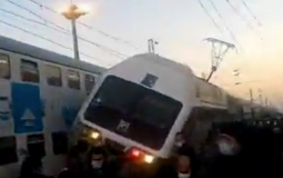 خروج قطار عن مساره في مترو طهران