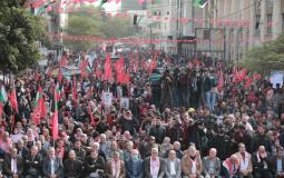 مسيرة الجبهة الشعبية في غزة