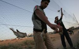صيادي العصافير في غزة