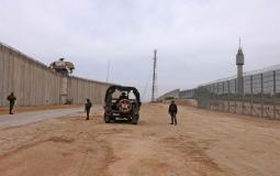 الحاجز على حدود قطاع غزة