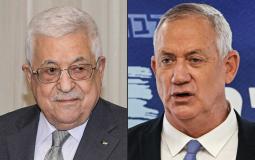 الرئيس الفلسطيني محمود عباس ووزير الجيش الإسرائيلي بيني غانتس