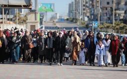 تنفيذ مسير رياضي نسوي على شاطئ بحر غزة لمسافة 2 كم