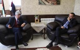 لقاء أحمد مجدلاني بالقنصل الإيطالي العام في رام الله