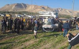 حادث سير أدى لوفاة 7 عمال شمال أريحا