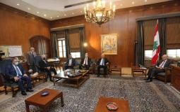 وفد مركزية "فتح" يلتقي رئيس مجلس النواب اللبناني
