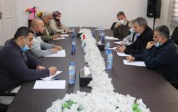 اجتماع أحمد أبو هولي ومفوض عام الأونروا فيليب لازاريني في غزة