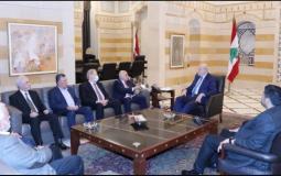 ل لقاء وفد فتح برئيس الوزراء اللبناني