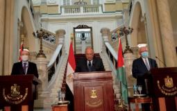 وزراء خارجية فلسطين ومصر والأردن