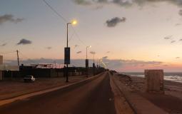 إنارة جسر وادي غزة البحري ومنحدر النويري