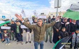 غزة: قبيلة الترابين تنظم وقفة احتجاجية تضامنا مع أهالي التقب جنوب القطاع