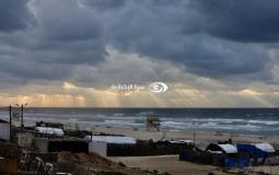 منخفض جوي يضرب طقس فلسطين - بحر غزة