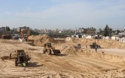 الآليات المصرية في مدينة دار مصر 3  شمال غزة - ارشيف