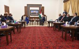 الرئيس عباس يستقبل رئيسة مجلس النواب الأمريكي في رام الله