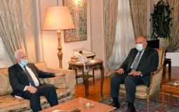 من لقاء عزام الأحمد مع وزير الخارجية المصري