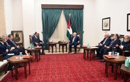 لقاء الرئيس عباس مع مبعوثي الرئيس التركي رجب طيب أردوغان