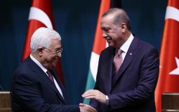 الرئيس التركي رجب طيب أردوغان ونظيره الفلسطيني محمود عباس - أرشيف