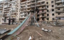 من آثار القصف الروسي في أوكرانيا