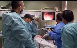 فريق المناظير التشخيصية بمستشفى الرنتيسي ينقذ حياة طفل من النزيف الحاد