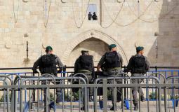 شرطة الاحتلال تقف عند باب العامود في القدس - توضيحية