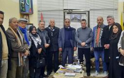 حلس يلتقي أعضاء المكتب الحركي للكتّاب في قطاع غزة