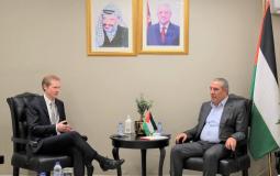 لقاء حسين الشيخ مع القنصل الإبرلندي