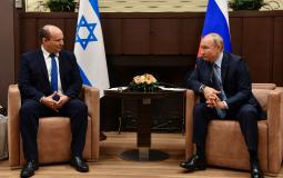 صورة تجمع بين بوتين ورئيس الوزراء الإسرائيلي