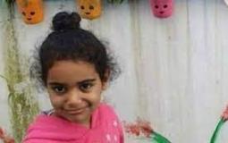 الطفلة جود أبو غانم ضحية حادث سير في الرملة
